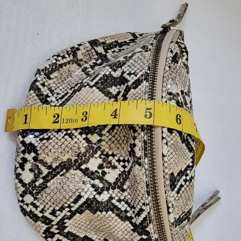 Python Style Snakeskin Preston Belt/Crossbody Bag… - image 8